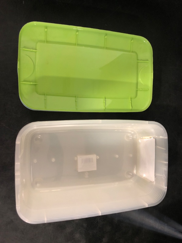 Photo 1 of Case of 10 Shoe Box's with lids (Clear) - Exterior Dimensions: 7-1/2x13x4-1/4