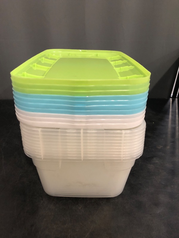 Photo 1 of Case of 10 Shoe Box's with lids (Clear) - Exterior Dimensions: 7-1/2x13x4-1/4