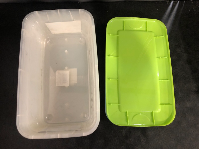 Photo 1 of Case of 10 Shoe Box's with lids (Clear) - Exterior Dimensions: 7-1/2x13x4-1/4