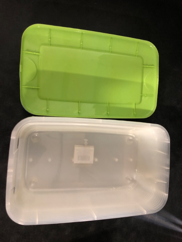 Photo 1 of Case of 11 Shoe Box's with lids (Clear) - Exterior Dimensions: 7-1/2x13x4-1/4