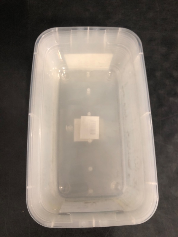 Photo 1 of Case of 6 Shoe Box's No lids (Clear) Exterior Dimensions: 7-1/2x13x4-1/4