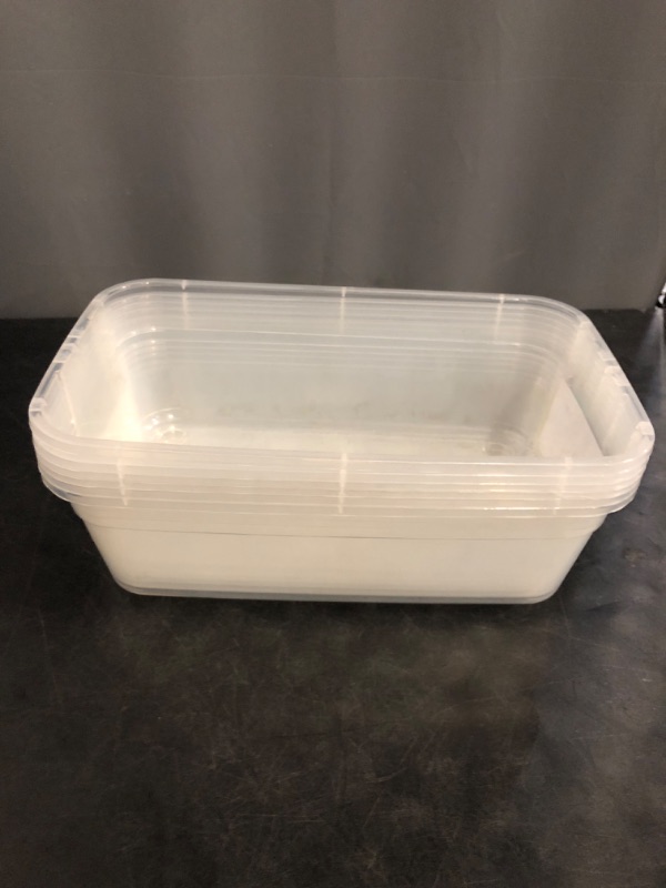 Photo 1 of Case of 6 Shoe Box's No lids (Clear) Exterior Dimensions: 7-1/2x13x4-1/4