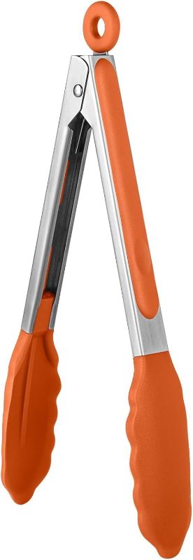Photo 1 of 4 pack of Tongs for Cooking, 8 inch Heat Resistant Kitchen Tong 