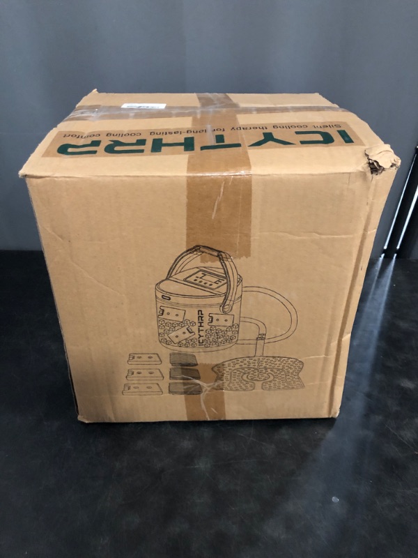 Photo 1 of Cold Therapy Machine with Programmable Timer, Ice-Machine-for-Knee-After-Surgery, Knee Replacement Recovery Equipment, Cryotherapy Pain Relief w/Compression Pad for Shoulder, Ankle (Gray)
