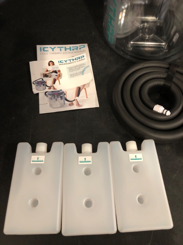 Photo 1 of Cold Therapy Machine with Programmable Timer, Ice-Machine-for-Knee-After-Surgery, Knee Replacement Recovery Equipment, Cryotherapy Pain Relief w/Compression Pad for Shoulder, Ankle (Gray)
