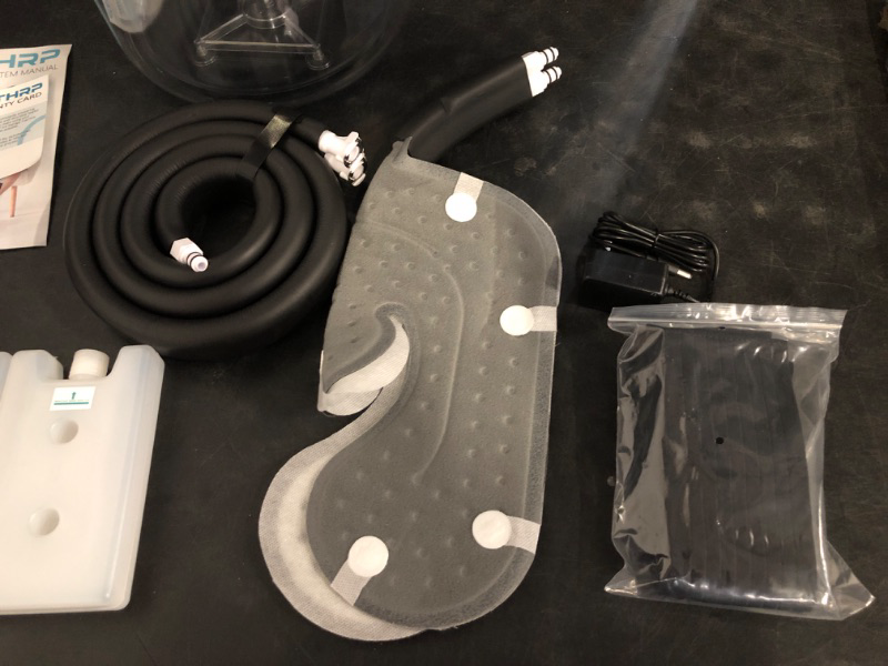 Photo 1 of Cold Therapy Machine with Programmable Timer, Ice-Machine-for-Knee-After-Surgery, Knee Replacement Recovery Equipment, Cryotherapy Pain Relief w/Compression Pad for Shoulder, Ankle (Gray)
