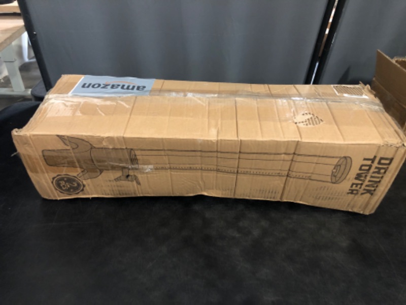 Photo 1 of 2pcs Mimosa Tower, 100oz/3L Drink Tower Dispenser with Ice Tube and LED Light, Tabletop Beer Dispenser (2pcs)