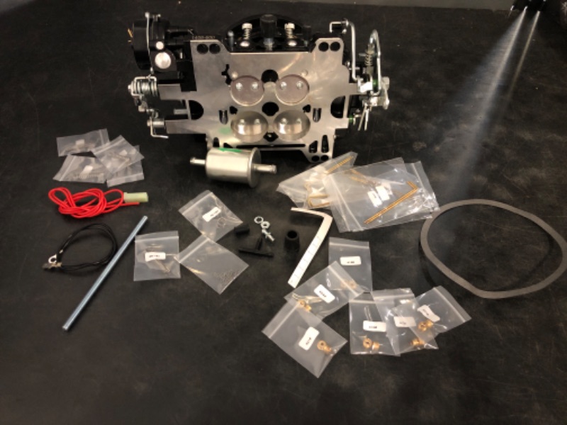 Photo 1 of 1406 Carburetor for Edelbrock 1406 Performer 600 CFM 4 Barrel Electric Choke Carb Replacement for Silverado Corvette Mustang Mercury