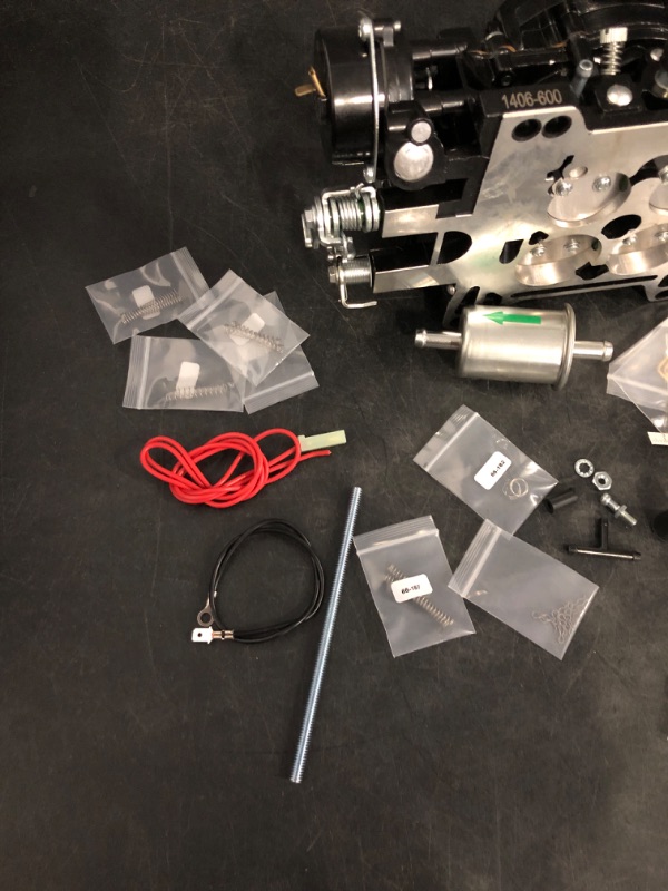 Photo 1 of 1406 Carburetor for Edelbrock 1406 Performer 600 CFM 4 Barrel Electric Choke Carb Replacement for Silverado Corvette Mustang Mercury