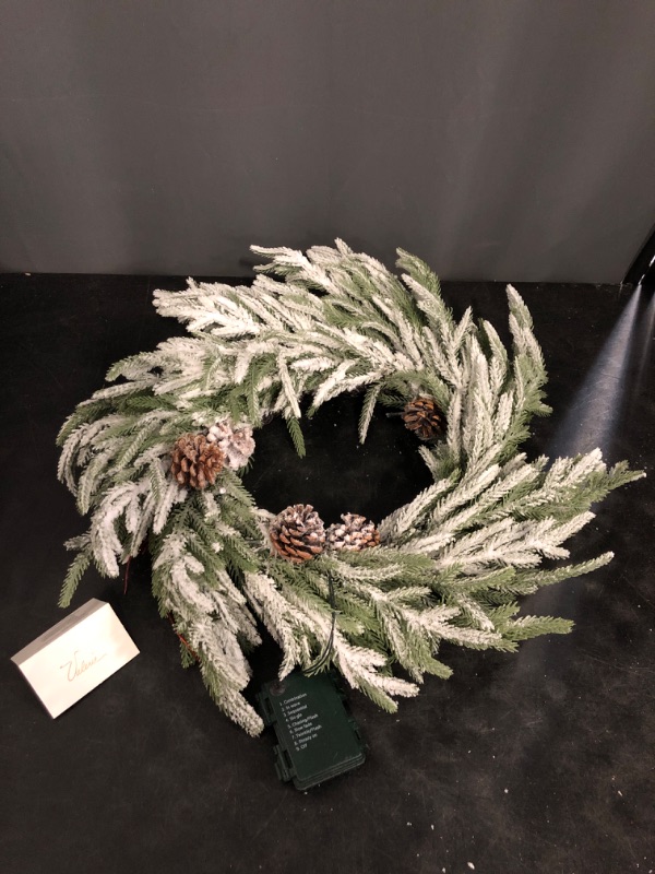 Photo 1 of 1pc Pine Cone Decorative Wreath Aesthetic Hanging Pendant for Home Door Wall and Holiday Decor Versatile Christmas Ornament Emulation