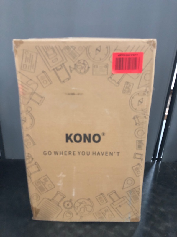 Photo 1 of Kono 20 Inch Softside Carry On Luggage Airline Approved 20 Inch Spinner Wheels Lightweight Waterproof Suitcase with TSA Lock for Business Travel (Small, Navy Blue)