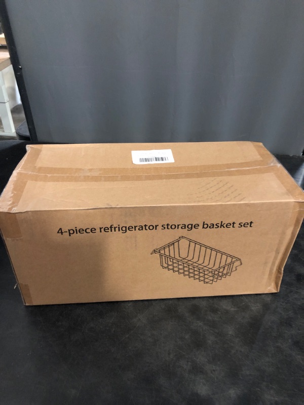 Photo 1 of 4 Pack Freezer Organizer Bins(14.6‘’L X 7.1‘’W X 5.2‘’H) Suitable for 5-7 Cu.Ft Chest Freezer Sort Frozen Meats | Stackablet Chest Freezer Organizer Bins Get Food Easily w/Handle, Gifts Ideas for Mom