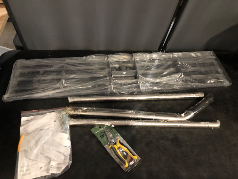 Photo 1 of Lawn Leveling Rake 45" 6.5ft Lawn Leveler Ground Full Stainless Steel Leveling Landscape Rake Topdressing Spreader Levelawn Tool for Backyard, Garden, Golf Couse, Farm, Pasture