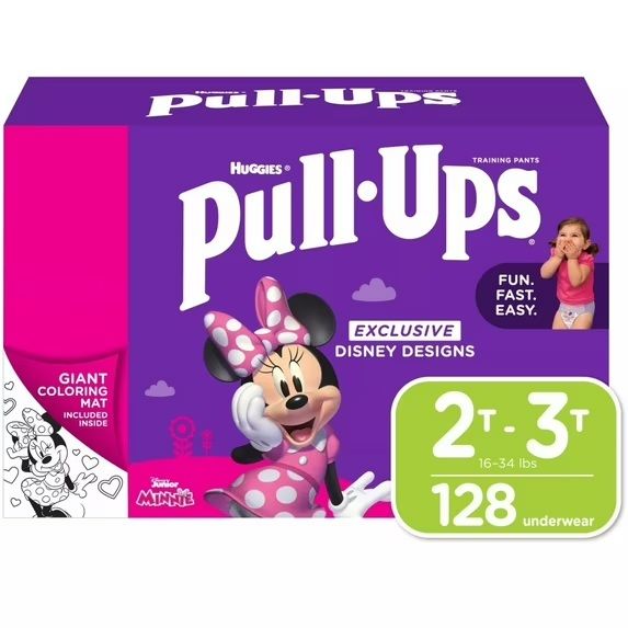 Photo 1 of Huggies Pull-Ups Potty Training Pants for Girls 2T-3T 18-34 Pounds (128 Count)