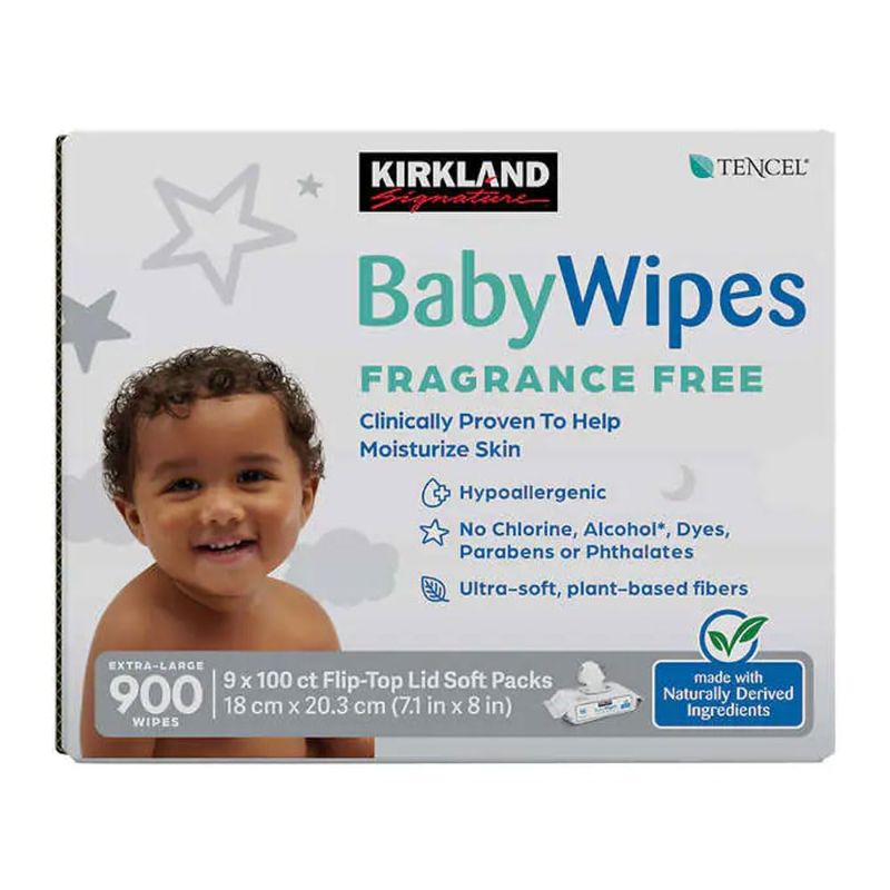 Photo 1 of 2 X Kirkland Baby Wipes - Unscented - 900 ct
