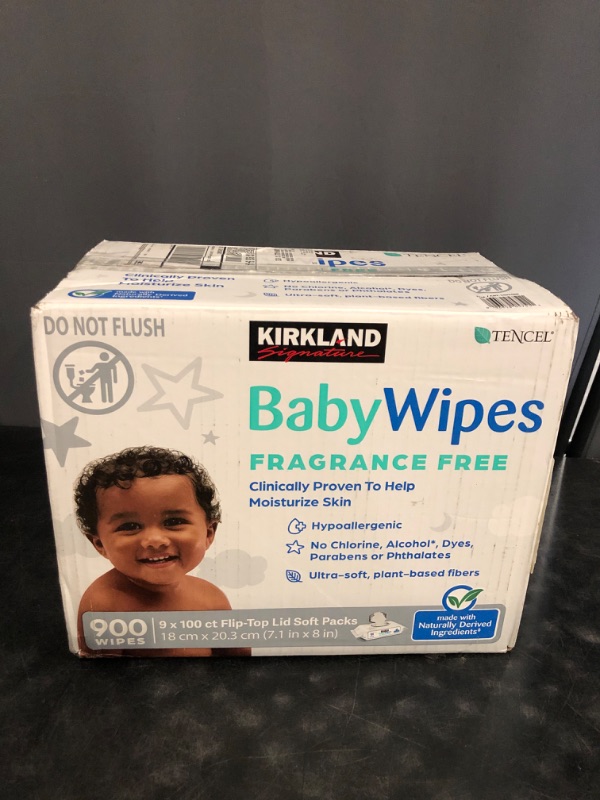 Photo 1 of 2 X Kirkland Baby Wipes - Unscented - 900 ct
