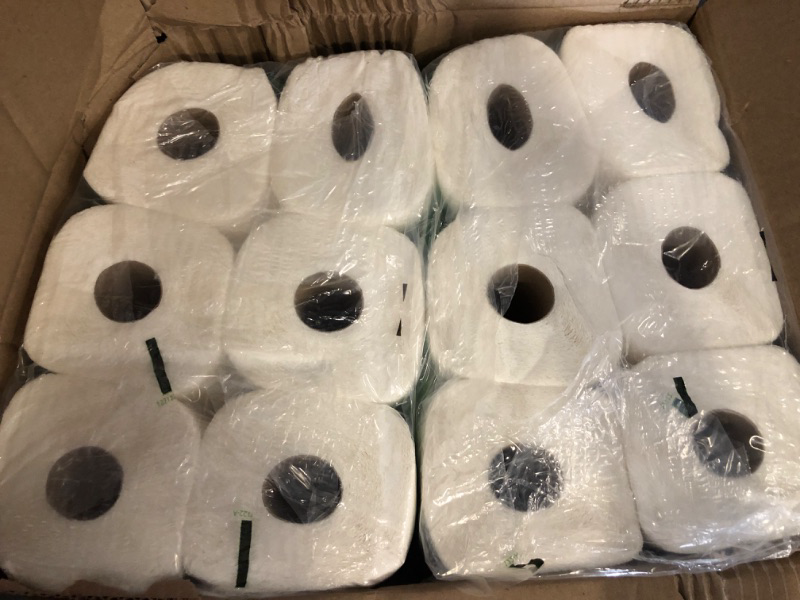 Photo 1 of Amazon Basics 2-Ply Flex-Sheets Paper Towels, 12 Basics Rolls = 32 Regular Rolls, Everyday Value with 150 Sheets per Roll