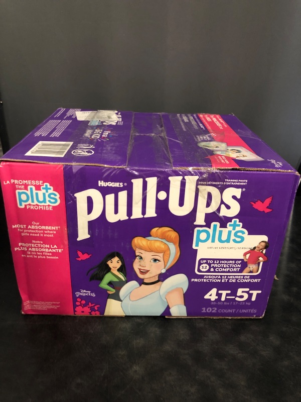Photo 1 of Huggies Pull-Ups Plus Training Pants, Unisex, 4T-5T (102 Count)