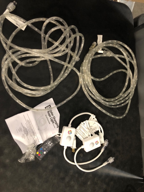 Photo 1 of Brizled Color Changing Rope Lights, 18ft 180 LED RGB Rope Lights, Connectable Rope Lights Indoor Rope Lighting with Remote Outdoor White Rope Lights Waterproof Color Twinkle Tube Lights for Christmas
