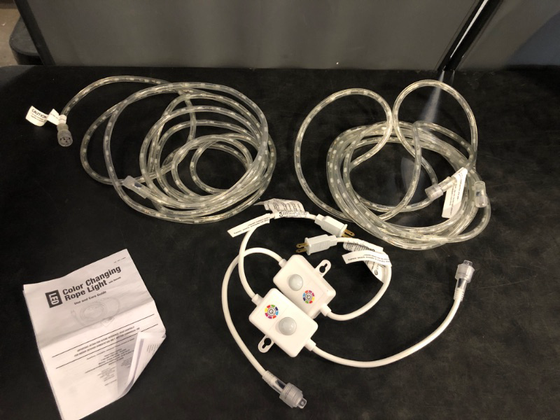 Photo 1 of Brizled Color Changing Rope Lights, 18ft 180 LED RGB Rope Lights, Connectable Rope Lights Indoor Rope Lighting with Remote Outdoor White Rope Lights...