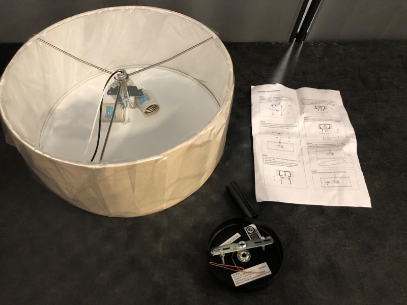 Photo 1 of Dolaimhouse Beige Large Drum Lamp Shades for Floor Lamps
