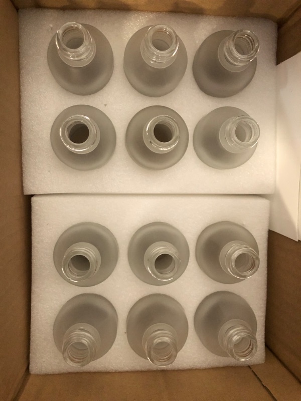 Photo 1 of 12 Pack 1 Oz Frosted Glass Spray Bottles with Fine Mist Sprayer & Golden Pump Cap,Empty Travel Size Perfume Atomizer Liquid Containers for Essential Oils-Stickers,Pipette&Funnel included (Pack of 12)