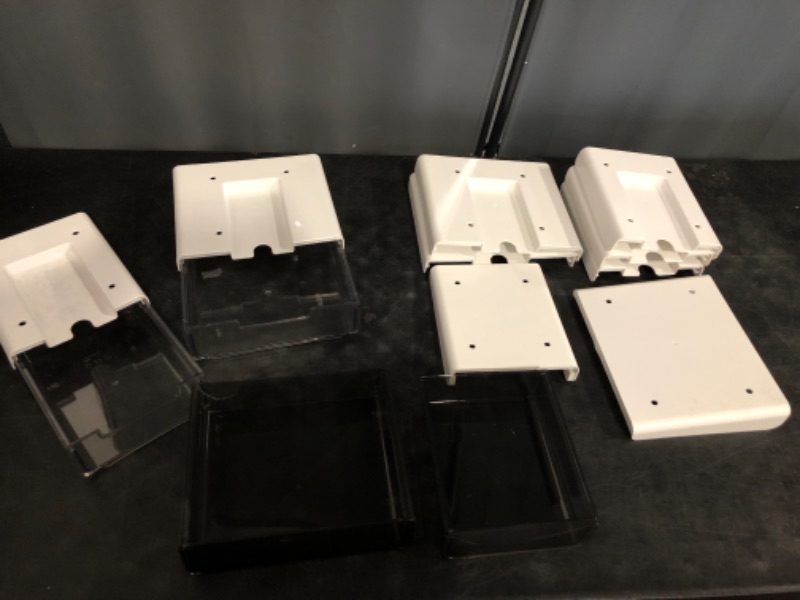 Photo 1 of mixed Under Desk Drawer, Under Shelf Drawers Slide Out Self-Adhesive Standing Desk Drawer Attachment, Plastic Workspace Organizers for Office Home School
