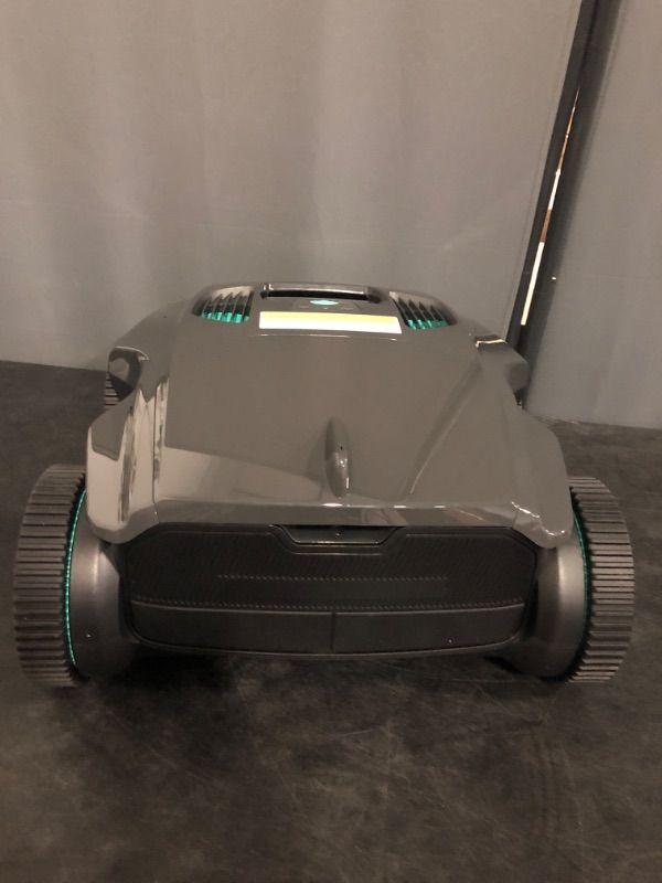 Photo 1 of POOLMR Cordless Robotic Pool Cleaner, Pool Vacuum for Inground Pools up to 2512 Sq.ft, Wall-Climbing & Waterline Cleaning with Dual Filter, Triple-Motors, Lasts 180 Mins Runtime