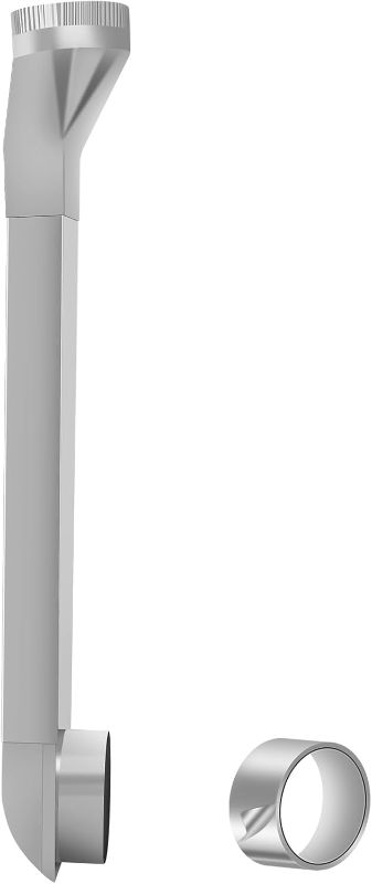 Photo 1 of Dryer Vent, 4"telescoping dryer vent 90 Inlet Straight Outlet fit for Whirlpool and all 4in Dryer Vent Outlet 26-43in adjustable dryer vent dryer vents for tight spaces periscope exhaust duct
