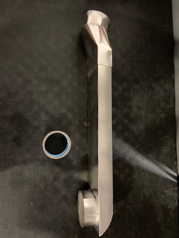 Photo 1 of Dryer Vent, 4"telescoping dryer vent 90 Inlet Straight Outlet fit for Whirlpool and all 4in Dryer Vent Outlet 26-43in adjustable dryer vent dryer vents for tight spaces periscope exhaust duct
