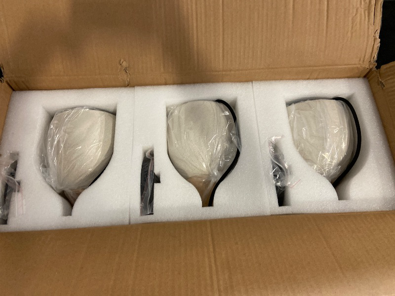 Photo 1 of 3 Pack Kitchen Island Concrete Pendant Lights with Dimmable LED Suspension Hanging Lamps 5.75In Cement Chandeliers Adjustable Hanging Ceiling Pendant Light for Foyer Bedsid Dining Room (Gray)