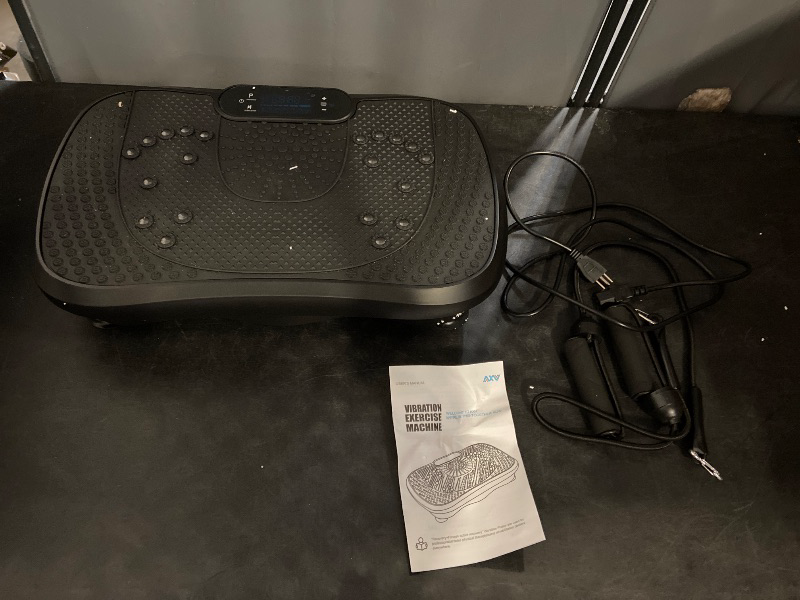 Photo 1 of AXV Vibration Plate Fitness Platform Exercise Machine Vibrating Shaking Full Body Shaker Workout Vibrate Stand Shake Board Sport Gym for Weight Loss Fat Burner for Women Men
