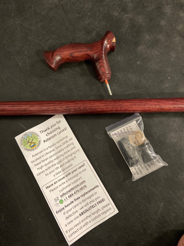 Photo 1 of Asterom Walking Cane for Men & Women - Handmade, Ergonomic, Wooden Canes - Cool Walking Sticks for Seniors