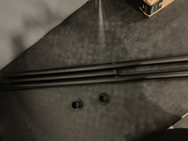 Photo 1 of ALLZONE Tension Curtain Rod for Window, 83-123 Inches, Heavy Duty Curtain Rods No Drilling, Non-Slip Bathroom Shower Tension Rod, Renter Friendly, Adjustable, Spring Loaded, Extra Long, Black