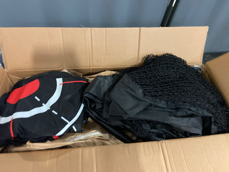 Photo 1 of Golf Practice Net 10x7.5ft Hitting Net Heavy Duty with Target Cloth, Carry Bags for Indoor or Outdoor
