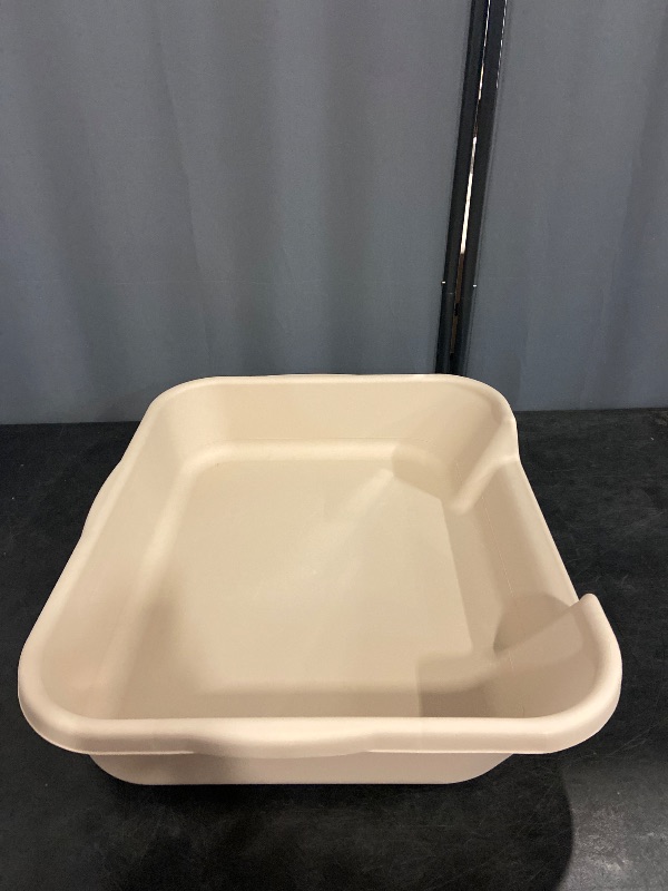 Photo 1 of 1 Pack of Extra Large Cat Litter Box (ABS Material), Low Entry Senior Litter Pen for Geriatric Kitty Big Cats, Jumbo Pet Safe Litter Boxes Tray for Pets Potty (Beach Sand, 24" L x 20" W)
