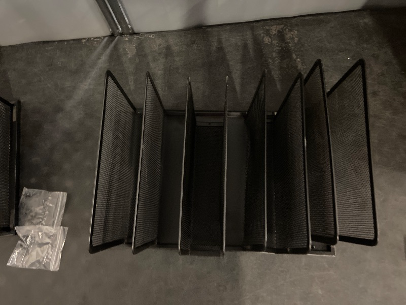 Photo 1 of Kuntine.B Desk File Organizer 5 Upright Mesh Desktop Organizer File Sorter Office Organization File Holder for Home, Office & Classroom, 2 Pack