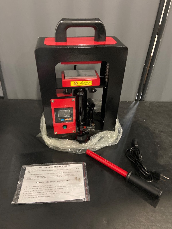 Photo 1 of 5 Tons Heat Press Machine with LCD Screen 2.3 x 4.7 Inch Dual Heating Plate
