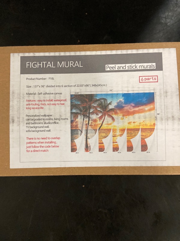 Photo 1 of Beach Large Wall murals at Dusk Peel and Stick self Adhesive Sunset Wallpaper for Bedroom Living Room - 96"x137"
