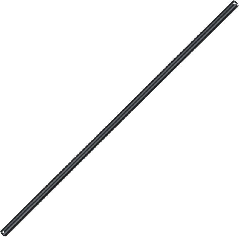 Photo 1 of 48 inch Ceiling Fan Downrod, 4 FT Black Extension Downrod for Ceiling Fan, 1 inch Outside Diameter,Black, Only Fan Boom No Thread No Cord
