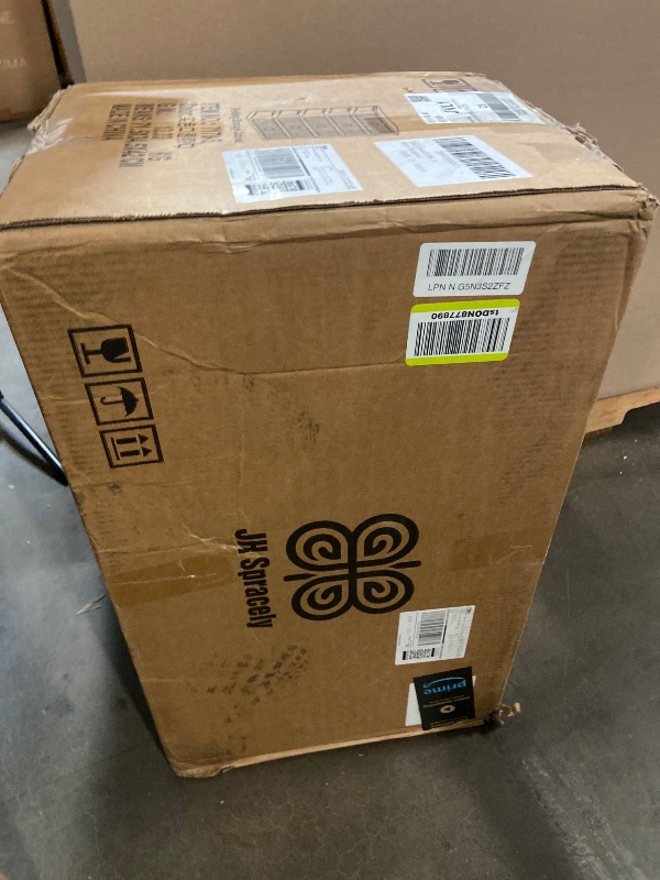 Photo 1 of 520QT/130GAL Storage Bins with 1 lid, Stackable Storage Bins Closet Organizers and Drawer Foldable Storage Bins Container with door Foldable Storage Box for Home,Office, Dorm Room(104Qt X 5)
