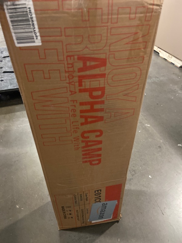 Photo 1 of ALPHA CAMP Oversized Camping Folding Chair, Heavy Duty Support 450 LBS Steel Frame Collapsible Padded Arm Chair with Cup Holder Quad Lumbar Back, Portable for Outdoor 2 pack
