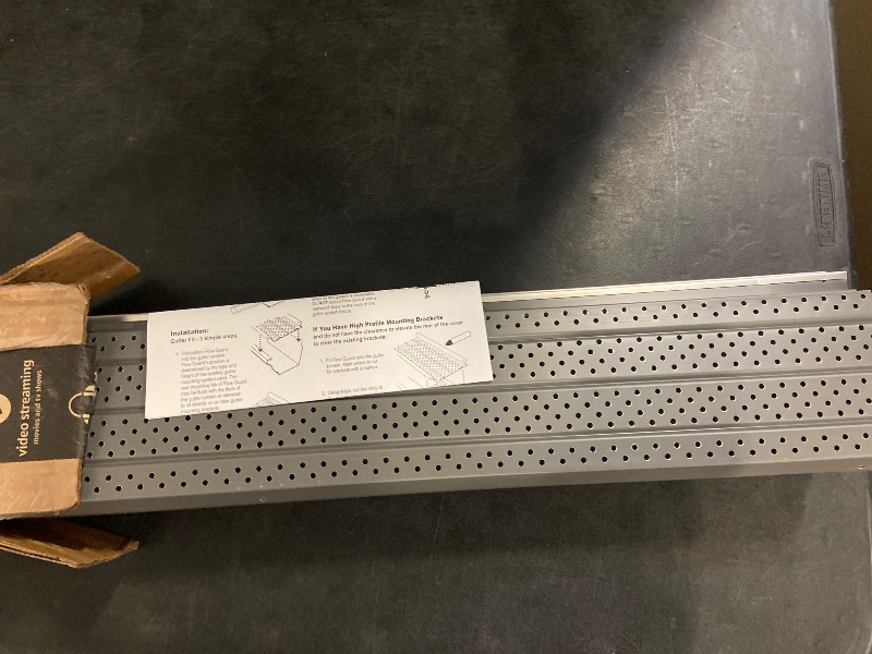 Photo 1 of FlowGuard USA Made Slip Under Shingle Professional DIY Universal 5 Inch & 6 Inch 50-Year Gutter Cover System - Matte - Aluminum Gutter Guards - 22 Feet - by FlexxPoint
