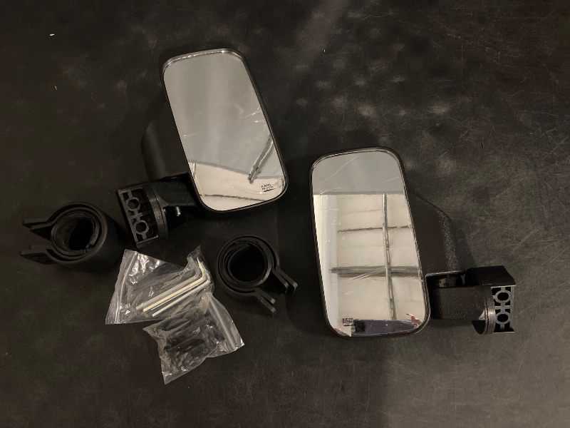 Photo 1 of KEMIMOTO UTV Mirrors UTV Side Mirrors Fits 1.6 inch to 2 inch Roll Cage Compatible with Polaris RZR 900 1000 Can Am Kawasaki Mule Rhino YXZ Zforce Pioneer 1000/700, Shatter Proof Tempered Glass