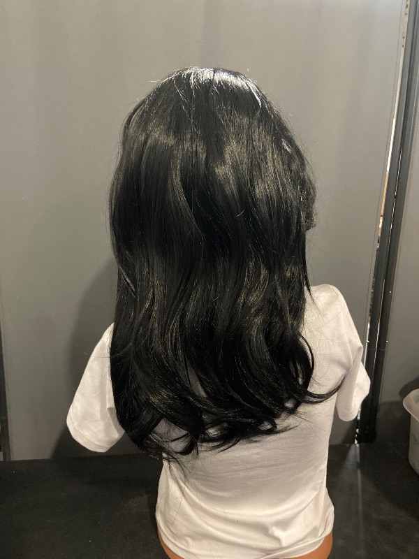 Photo 1 of 18in Black long layered wig