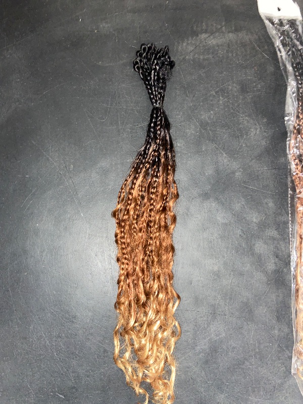 Photo 1 of ToyoTress Toceana Curly Locs Crochet Hair - 26 Inch 7 Pcs (96 Strands) 3 Tones Ombre Brown Pre-looped Crochet Locs, Crochet Faux Locs Pre-twistedBraids Synthetic Braiding Hair (26 Inch,OT30/27-7P)