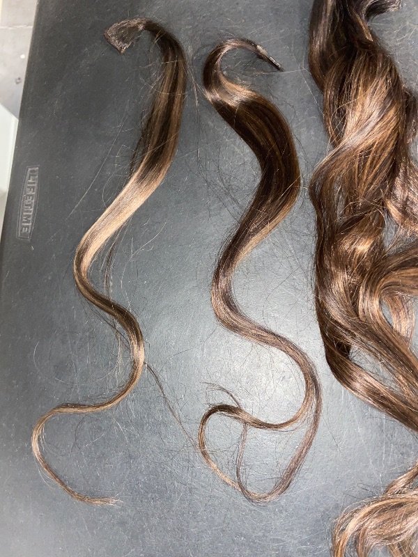 Photo 1 of LaaVoo Weft Hair 7 Extensions Human Hair Straight Hair Weft Extensions Dark Brown Ombre Light Brown Balayage Sew in Hair Extensions Real Human Hair Seamless 18 Inch 100g
