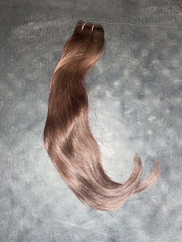 Photo 1 of GOO GOO Clip in Hair Extensions Real Human Hair, Remy Human Hair Extensions Clip ins for Women, Natural Human Hair, 20inch 150g 9Pcs, 4A Chocolate Brown