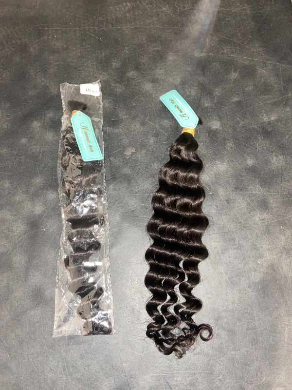 Photo 1 of product Wholesale Human Hair Bulk In Factory Price 3 Bundle 300g Brazilian Loose Wave Bulk Hair For Braiding Human Hair No Weft(18 18 18inch Natural Black 1B)