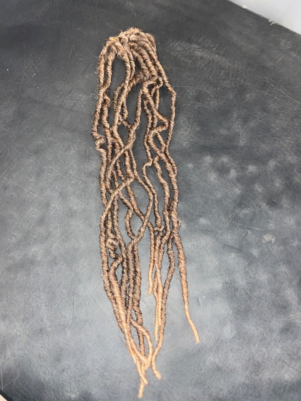 Photo 1 of 18 Inch 2Packs New Faux Locs Crochet Braids Hair Synthetic Goddess Soft Locs Braiding Hair For Women Curly Wavy Faux Locs Crochet Hair Extensions (18 Inch,27#) 10strands packs
